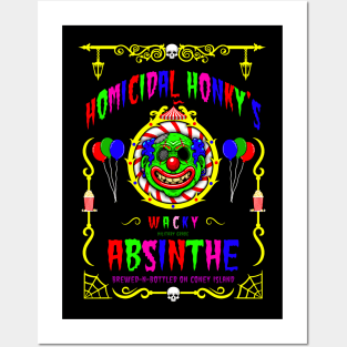 ABSINTHE MONSTERS 16 (HOMICIDAL HONKY) Posters and Art